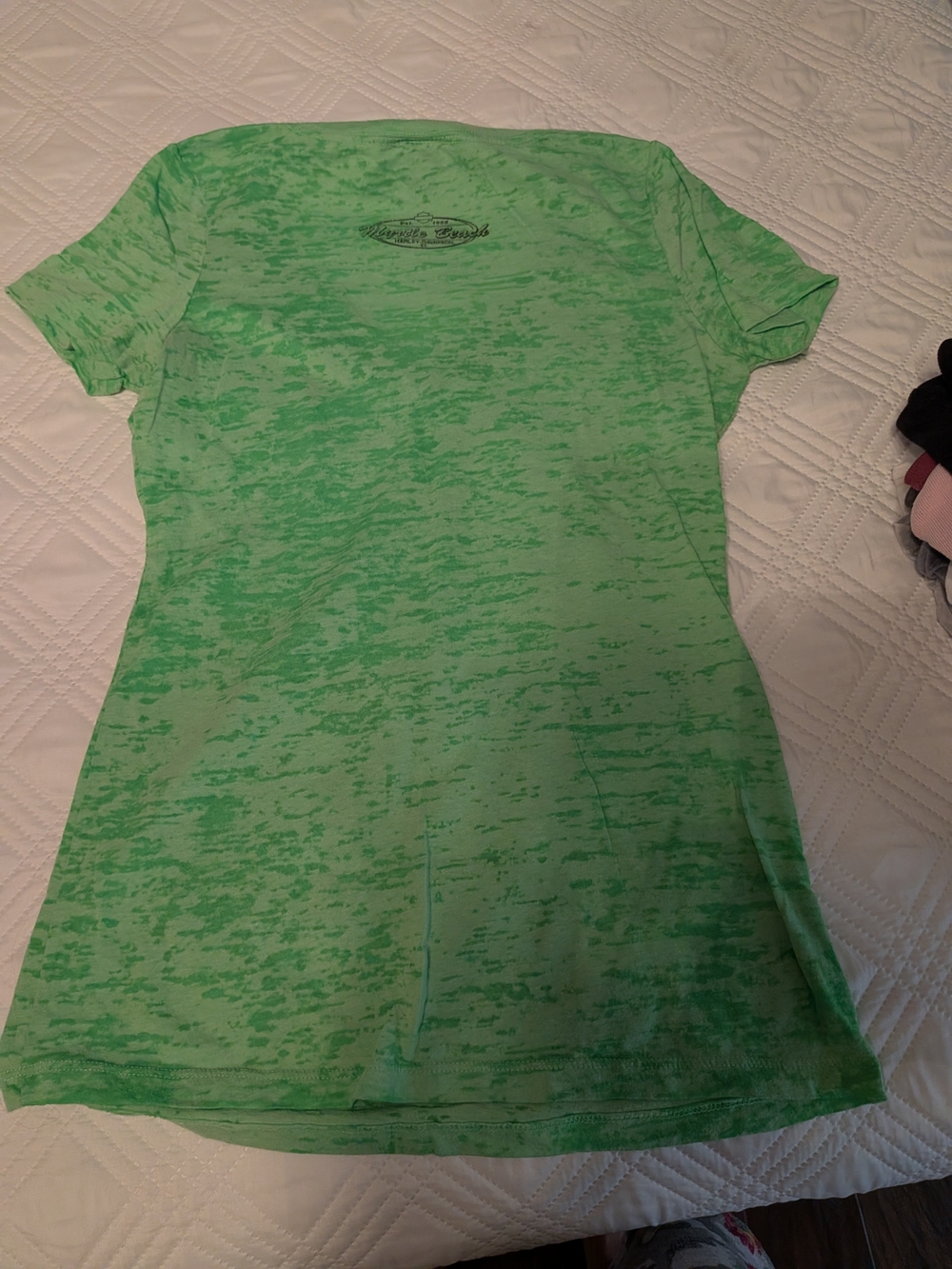 Harley-Davidson Women's Green V-Neck 'Spring Bike Week' Tee - Picture 3 of 3